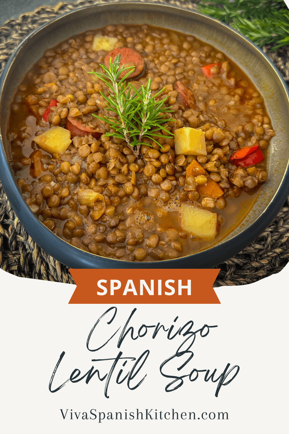 Spanish Chorizo Lentil Soup Recipe