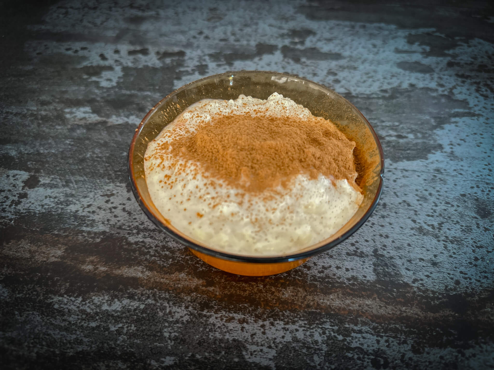 Rice with milk plated