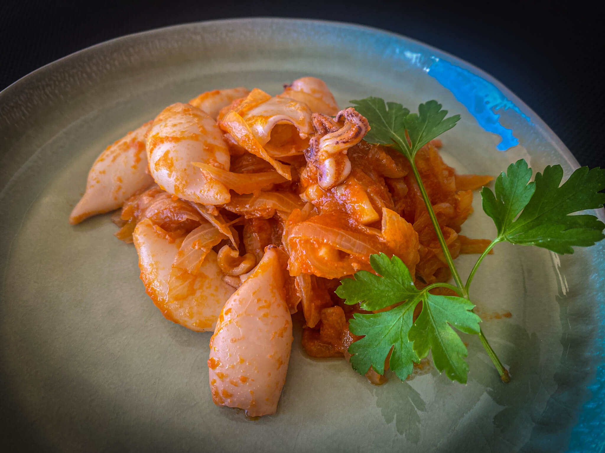 Spanish Squid with Caramelized Onions
