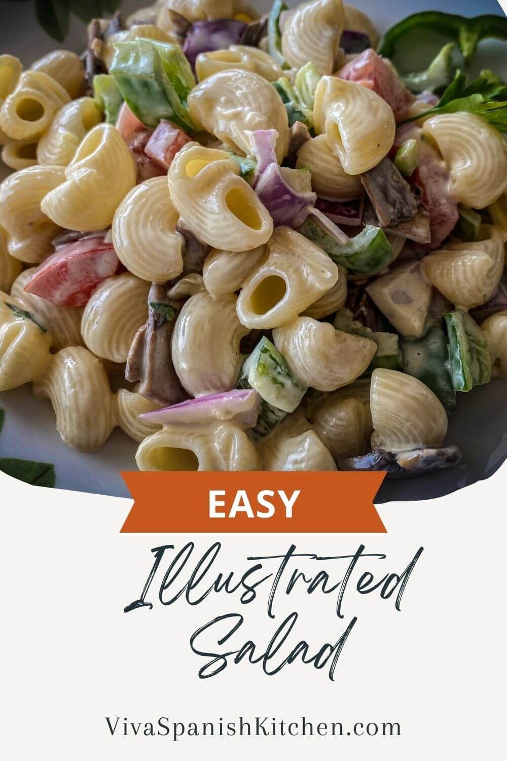 Illustrated salad recipe