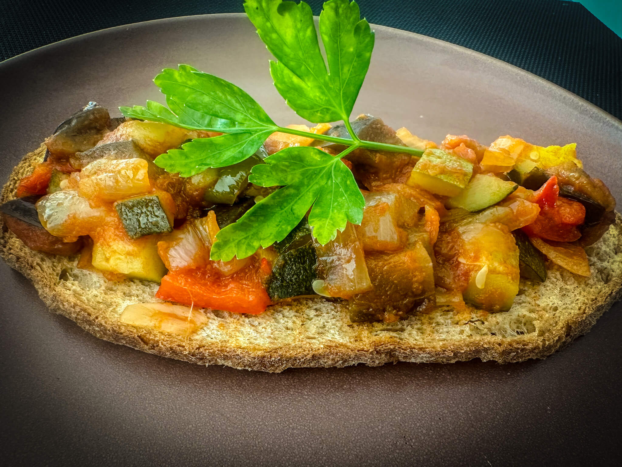 Veggie spanish toast