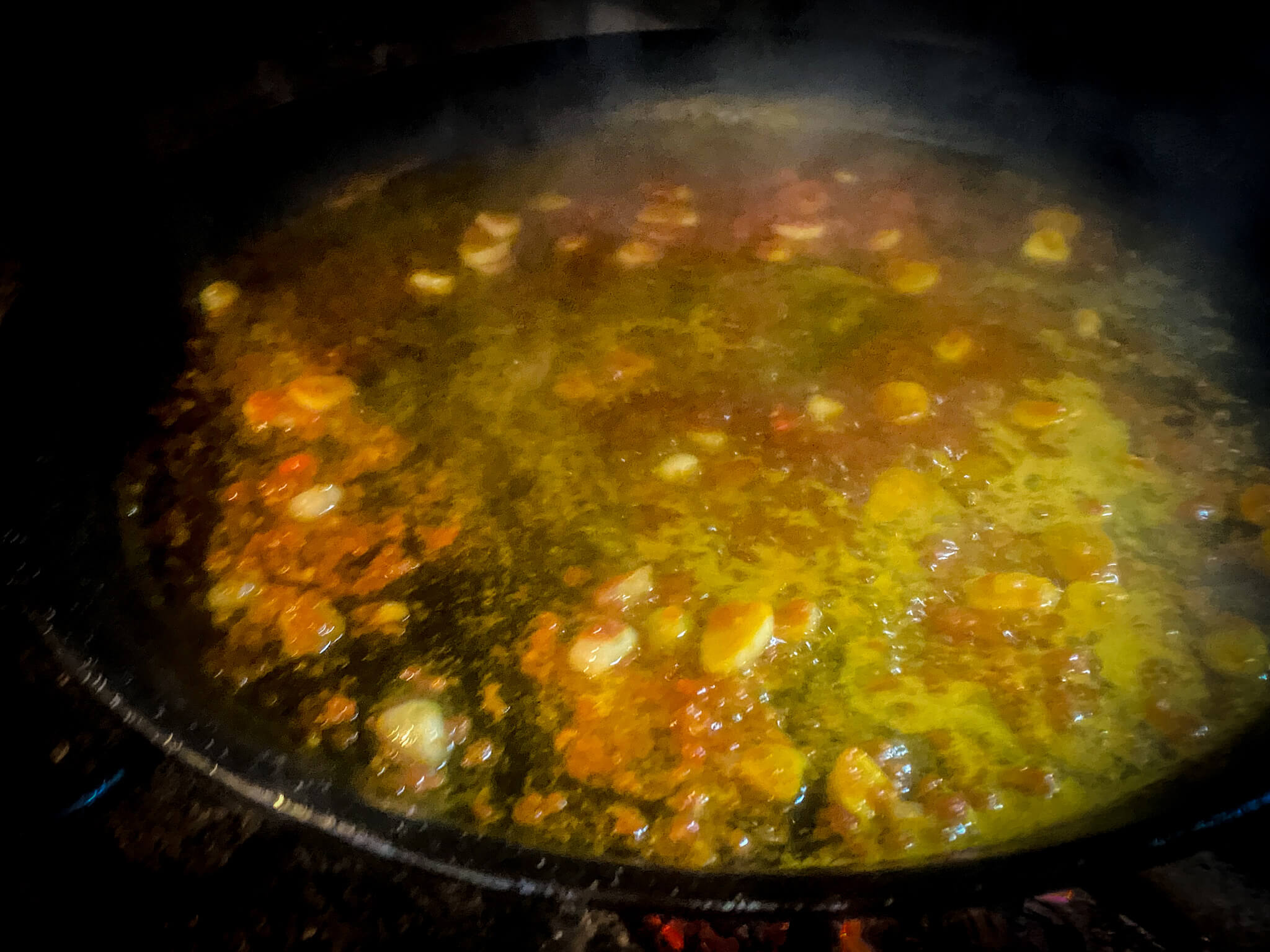 fideua sofrito ajo y tomate