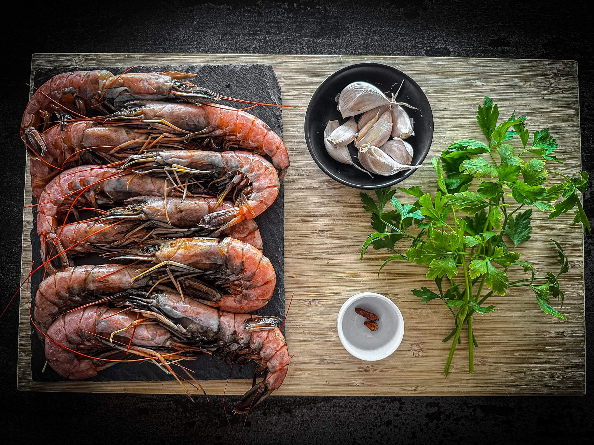 Gambas al ajillo ingredients