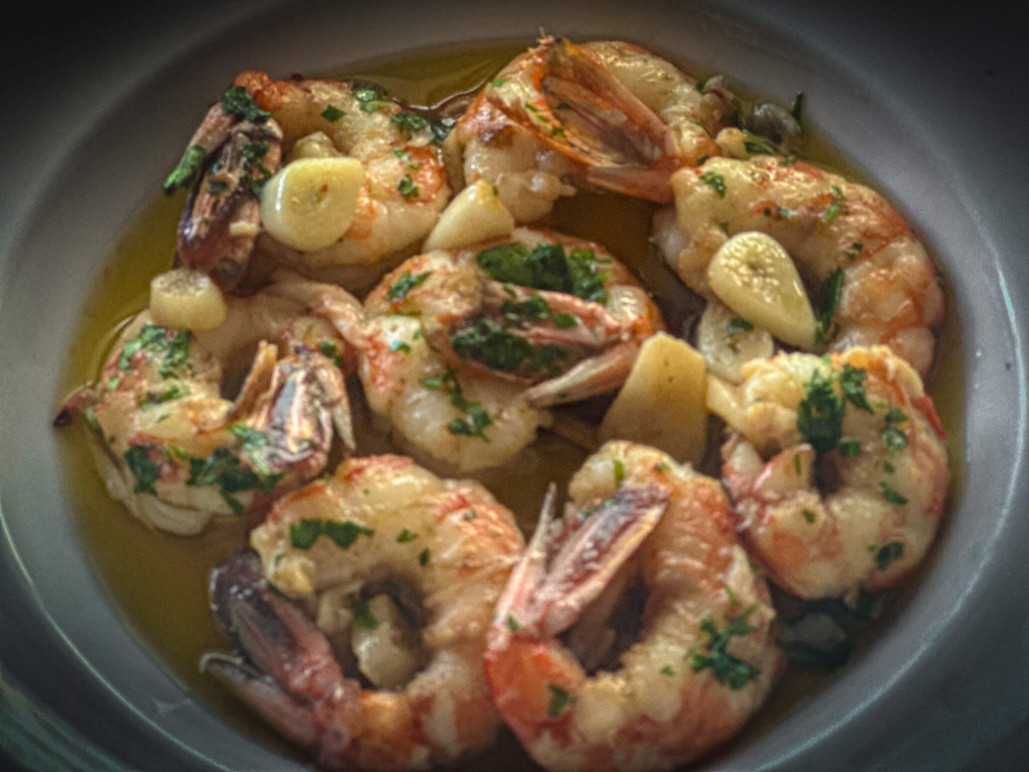 gambas al ajillo zoom plate presentation