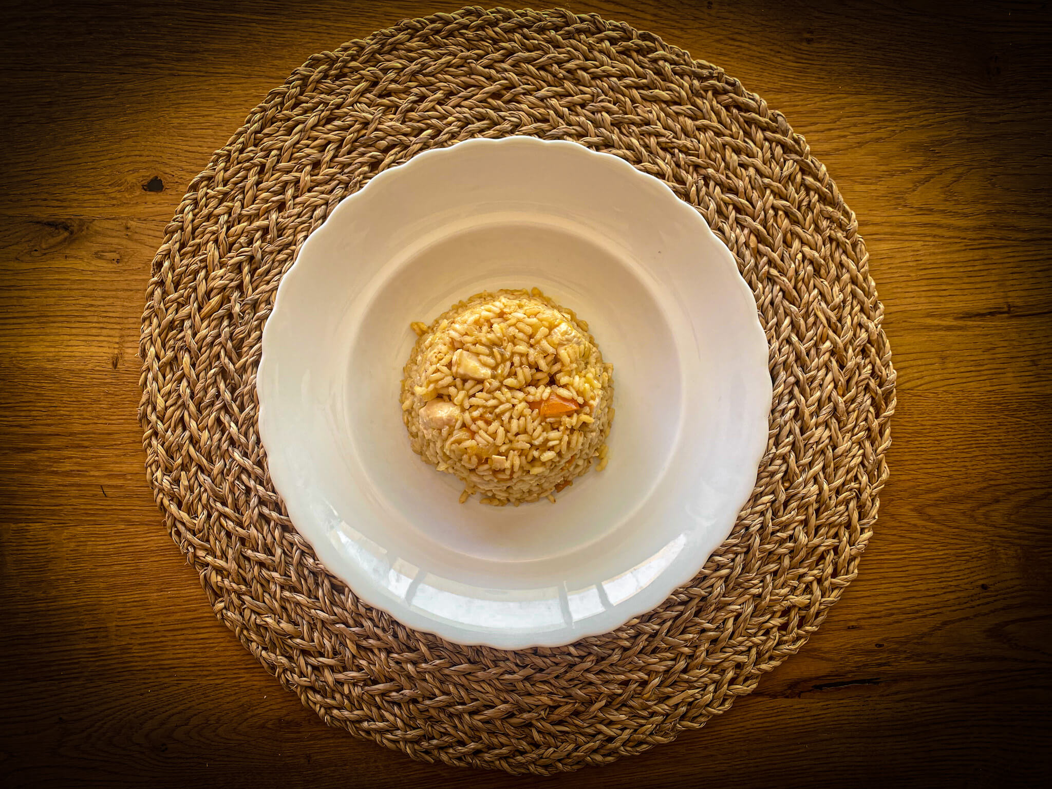 Orange and Kumquat Chicken with Spanish Rice