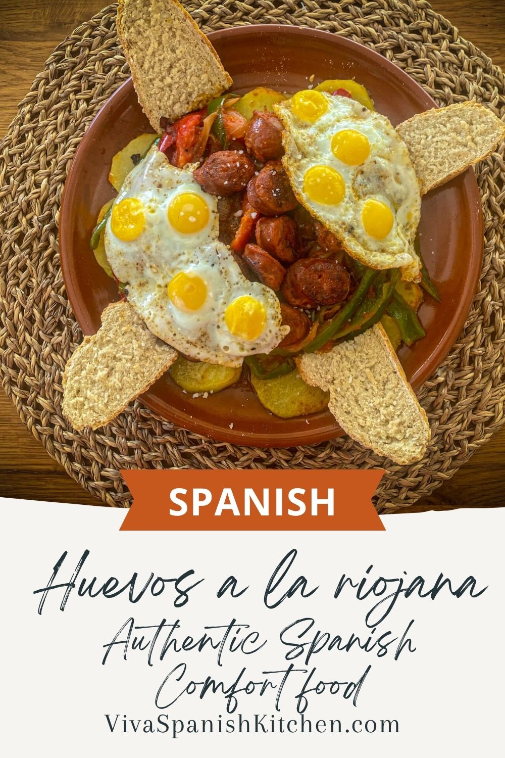Huevos a la Riojana Spanish Rioja Style Eggs with chorizo