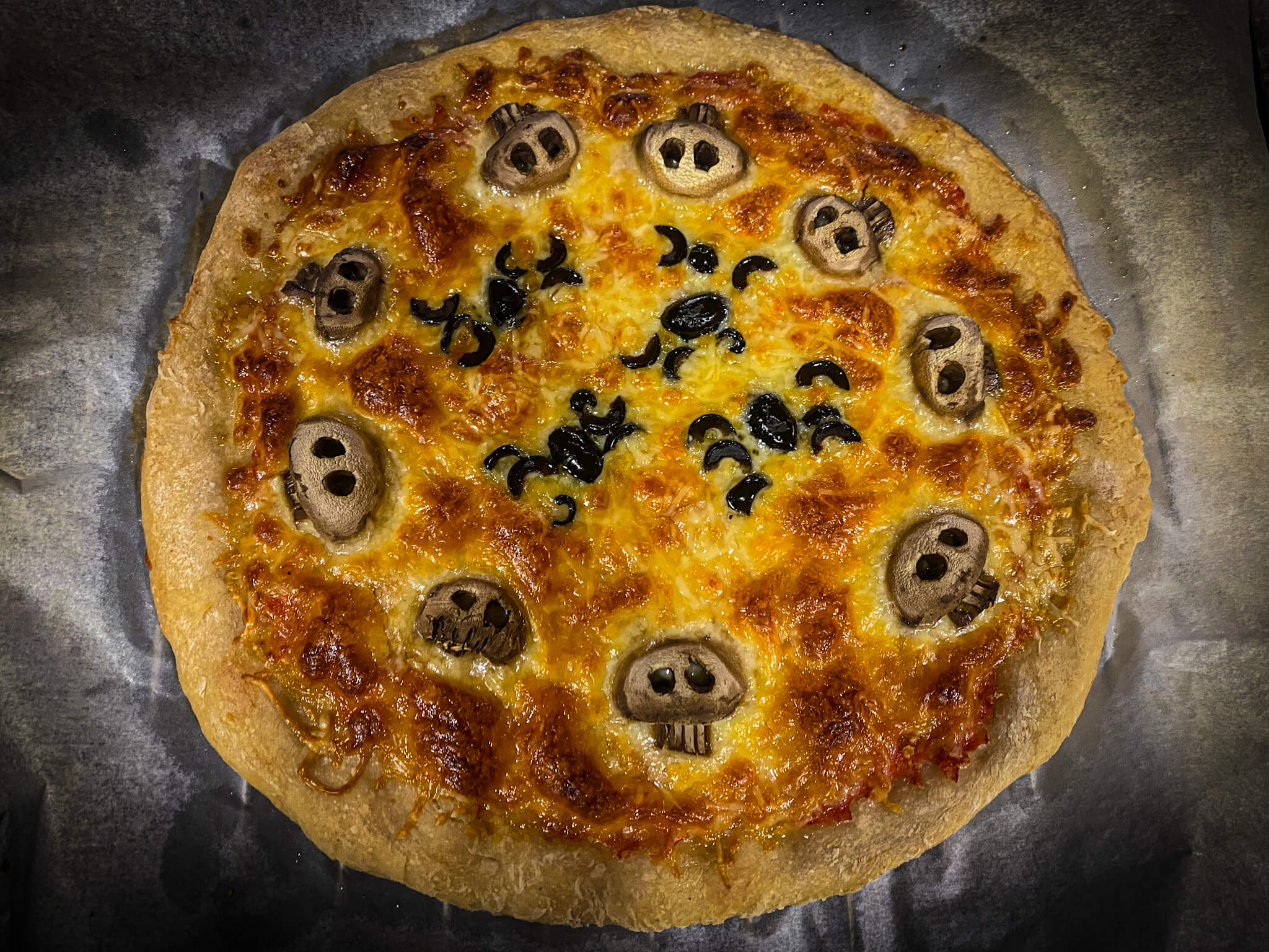 Pizza Halloween Baked