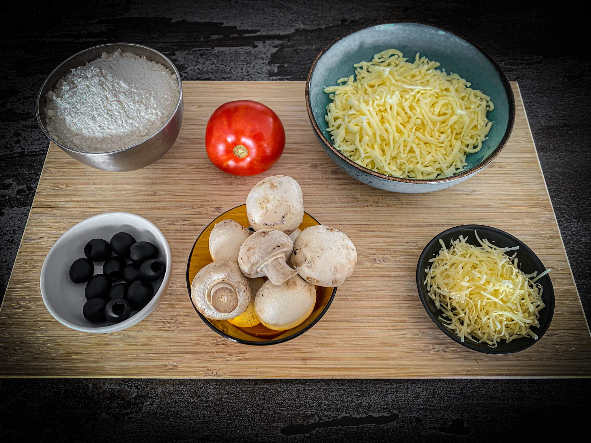 Pizza Halloween Ingredients