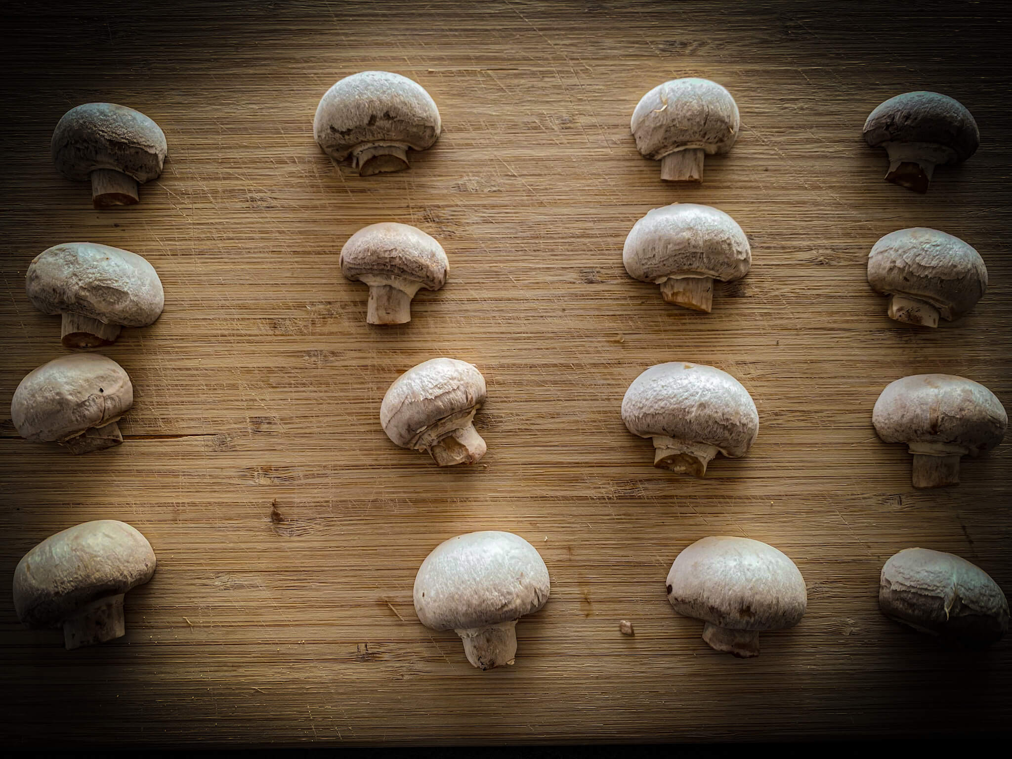 Pizza Halloween mushrooms 1
