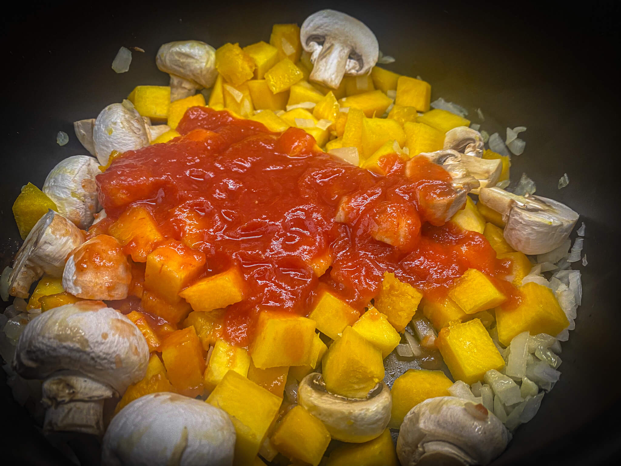 Alubias rojas con calabaza sofrito 2