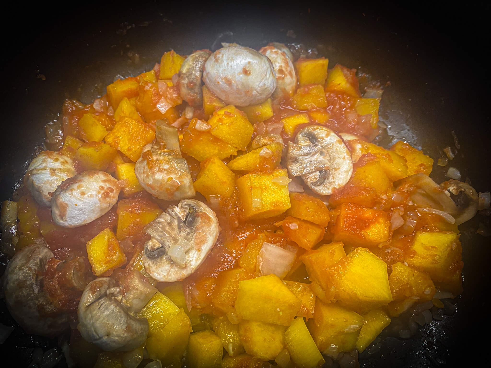 Alubias rojas con calabaza sofrito 3 bis