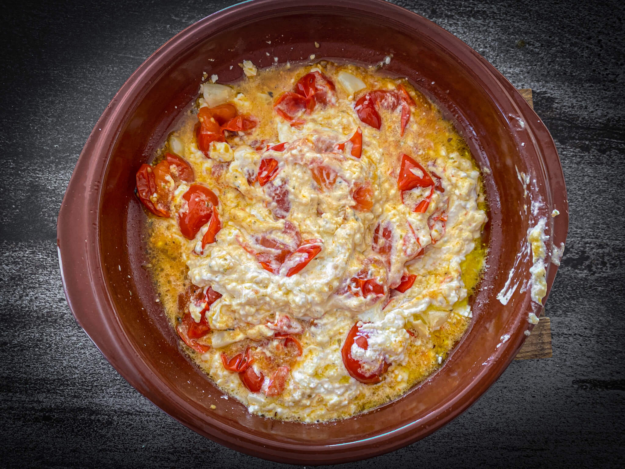 Baked feta pasta bake