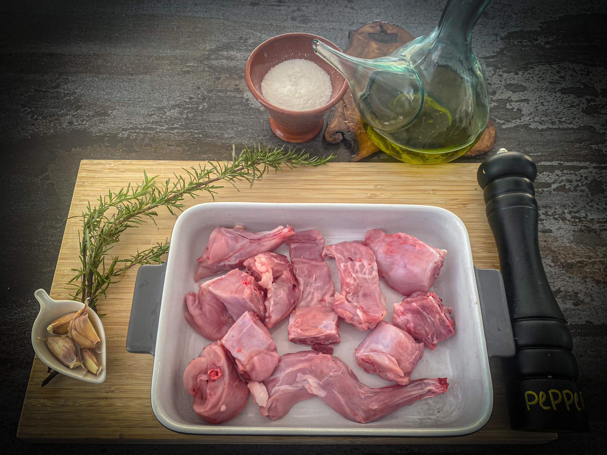 Conejo al Romero ingredients