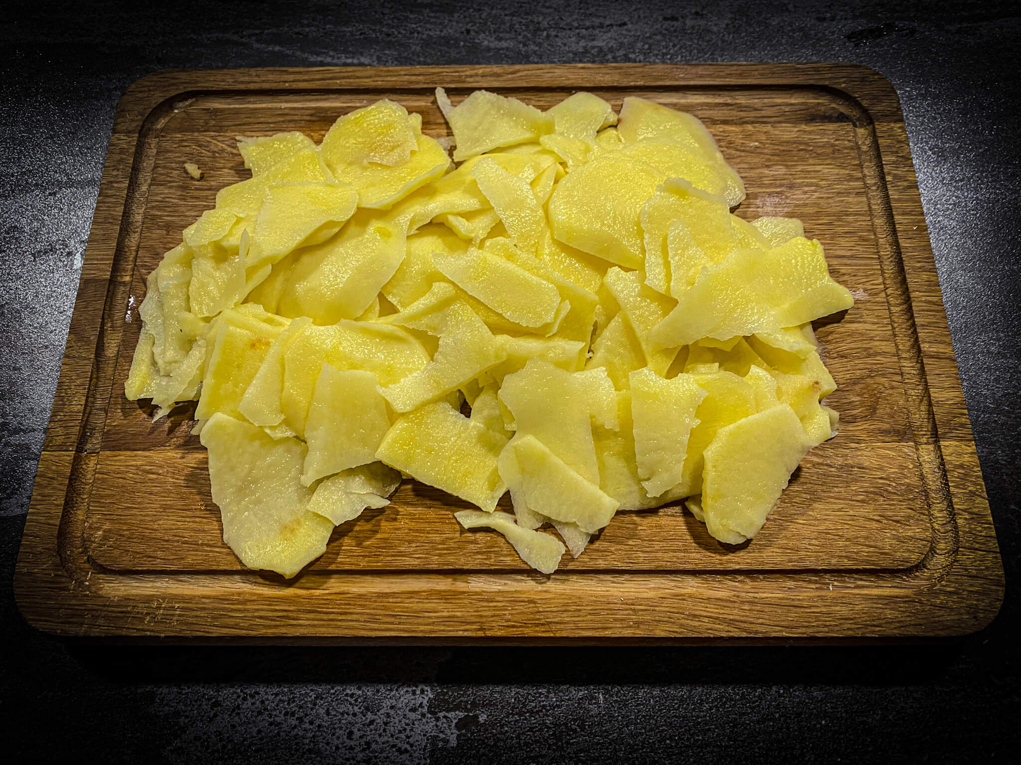Broken eggs potatoes 1