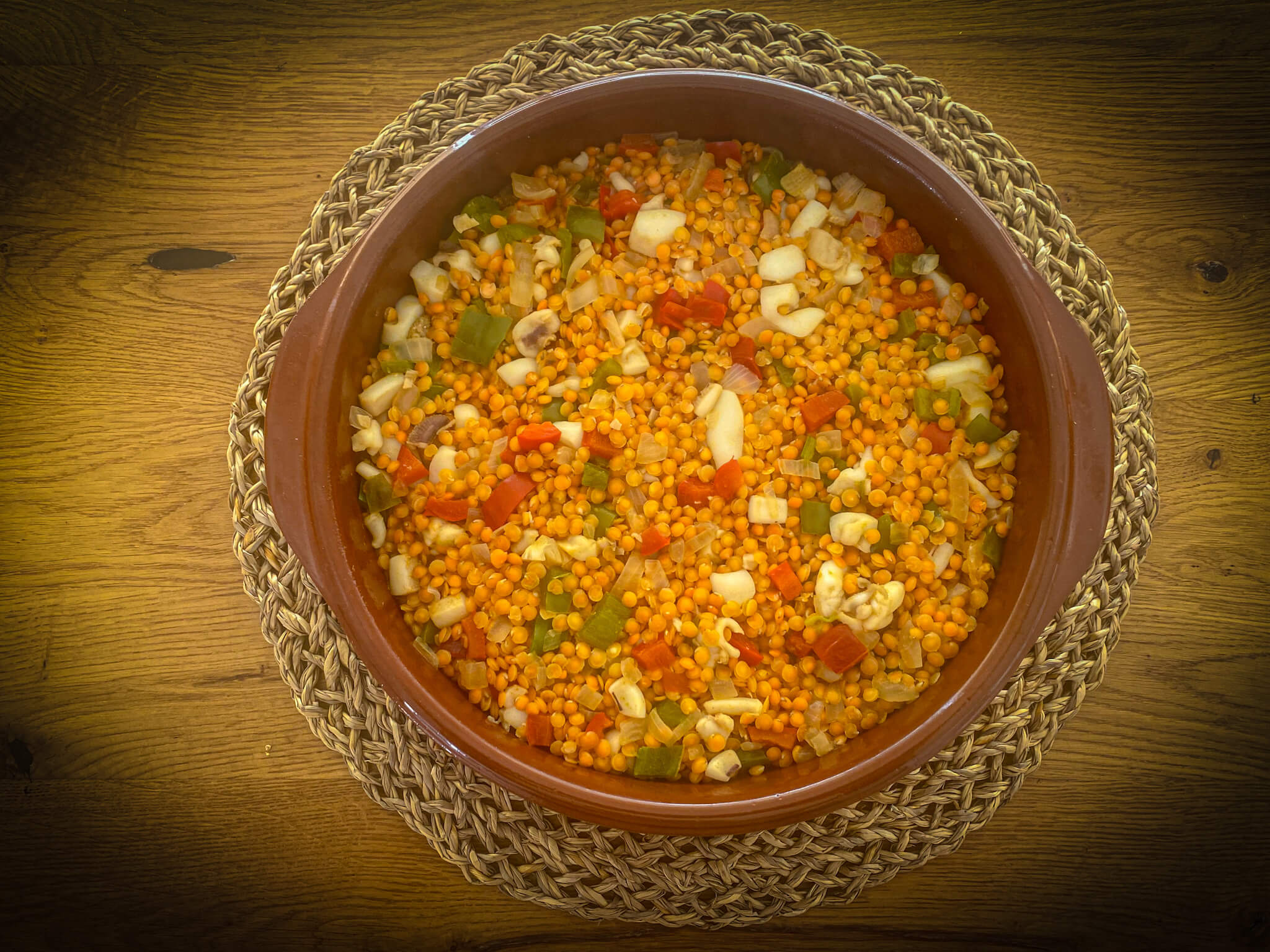 Mediterranean Cuttlefish and Red Lentil Stew