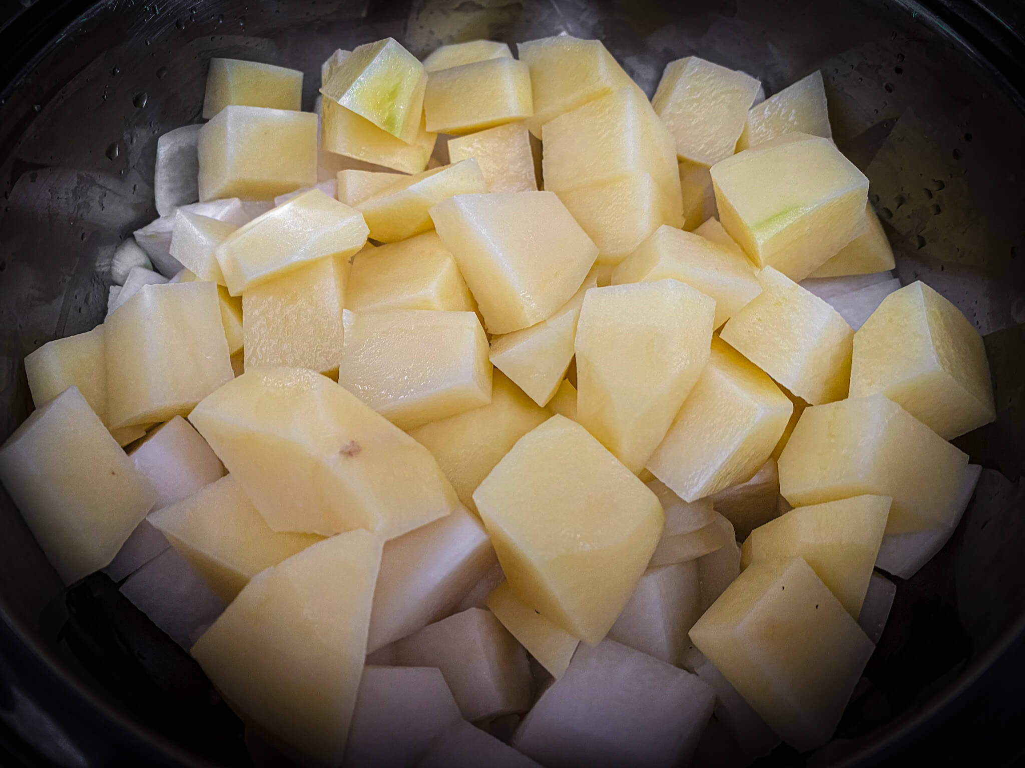 chayotte cream soup add potato