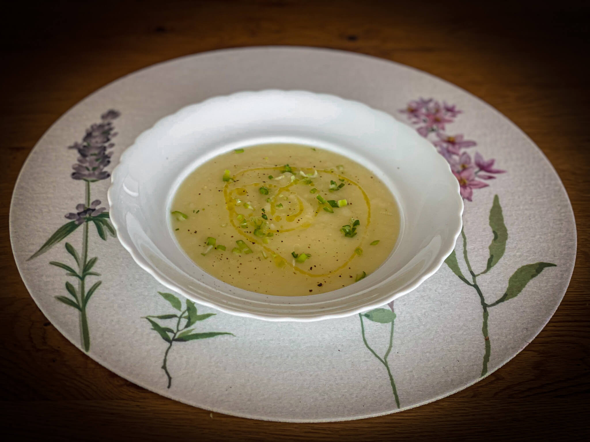 Chayotte cream soup
