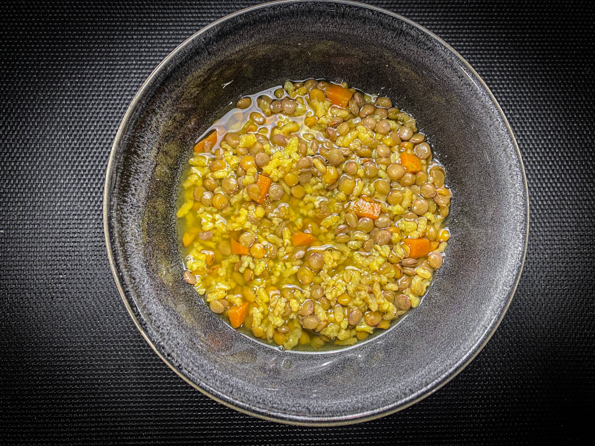Lentejas con Arroz plate 2