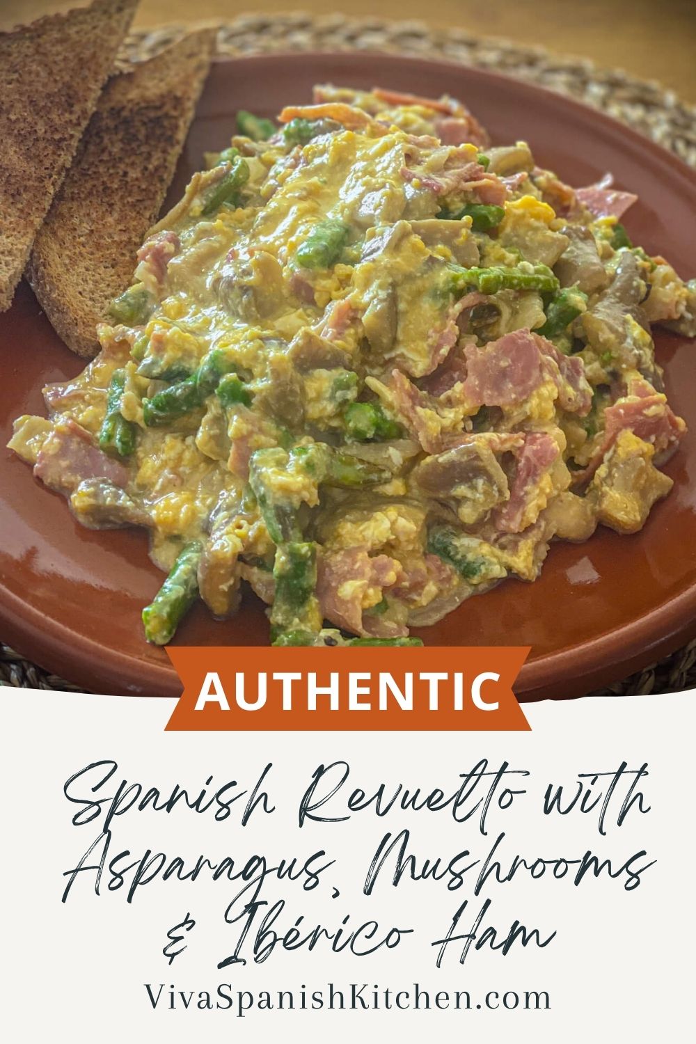 PIN Authentic Spanish Revuelto with Asparagus, Mushrooms & Ibérico Ham
