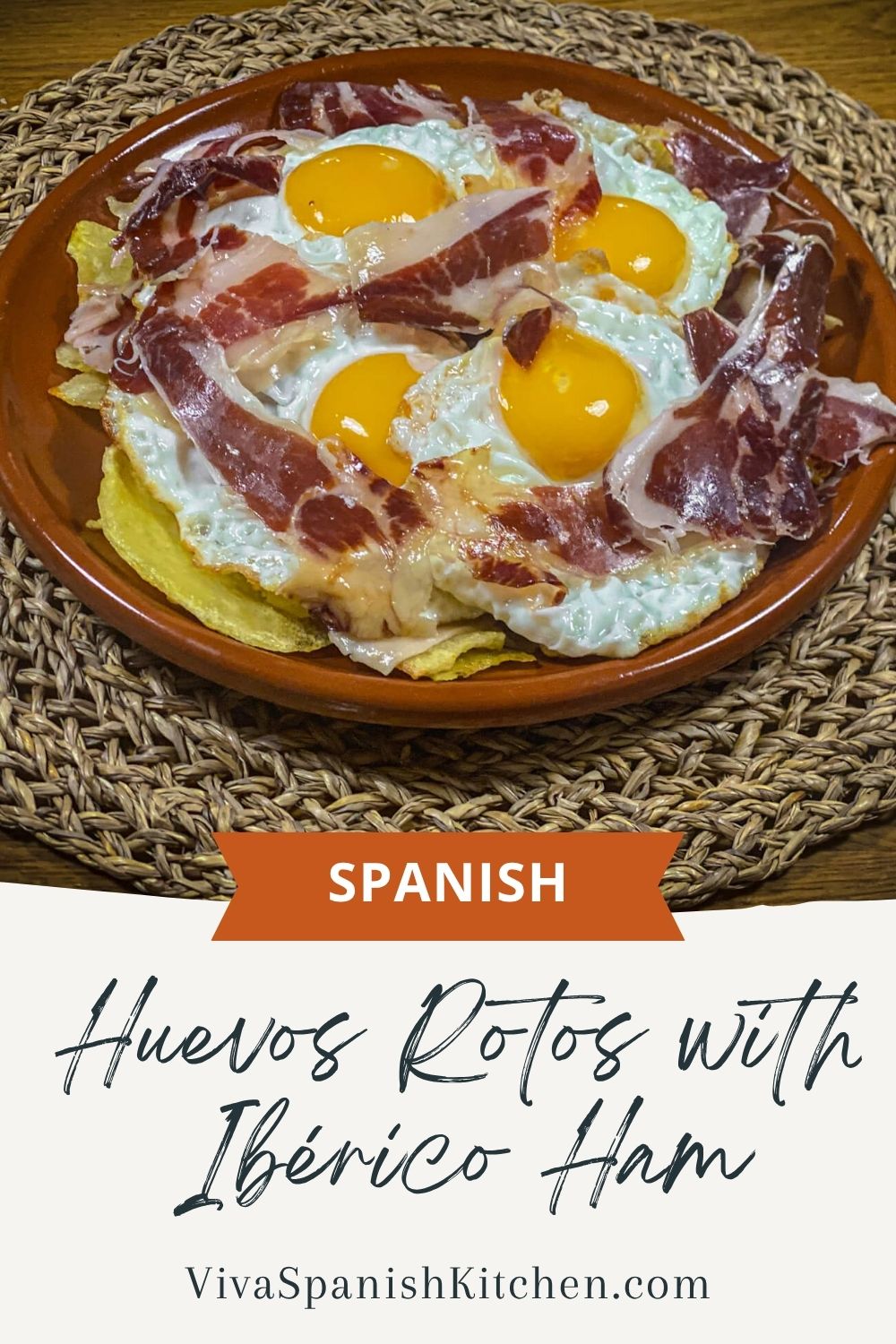 Pin Broken eggs Spanish tapa classic