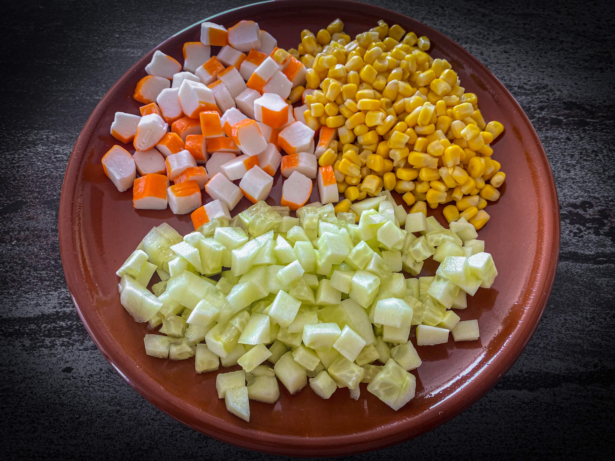 Rice Salad pieces