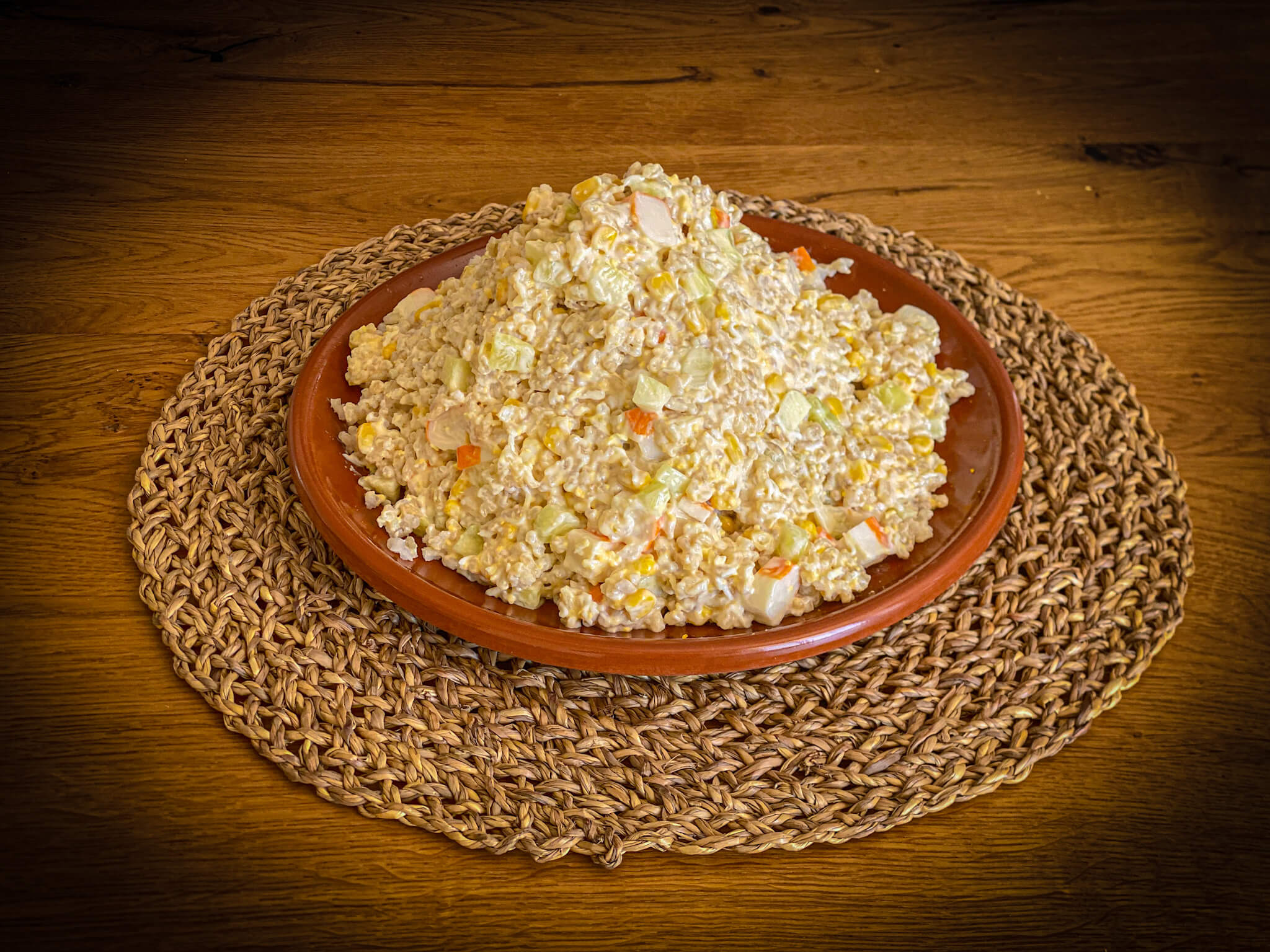 Rice salad principal plate big