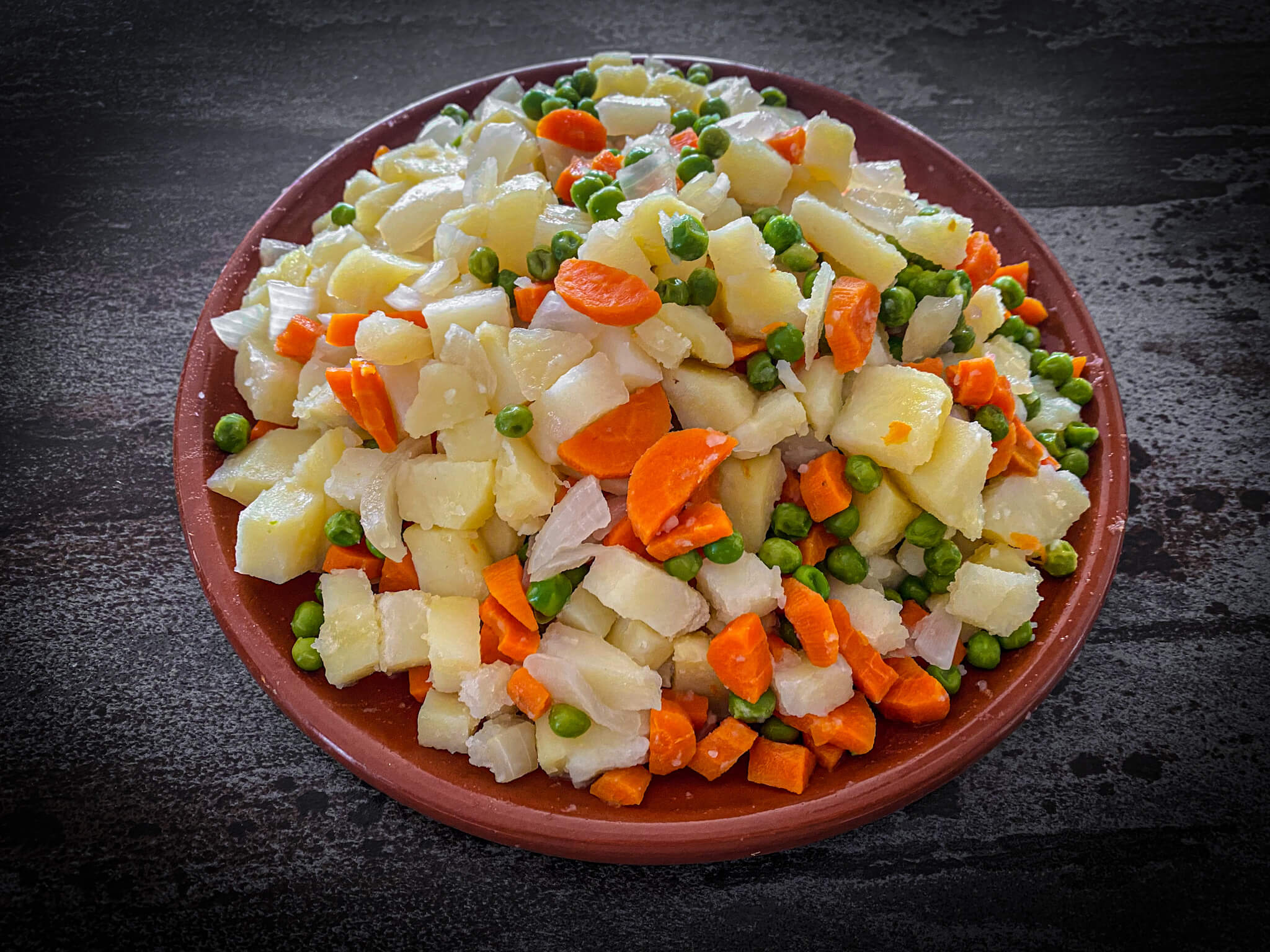 Verduras al vapor plate 1