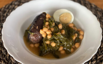 Authentic Andalusian Chickpea Stew with Spinach and Morcilla Recipe