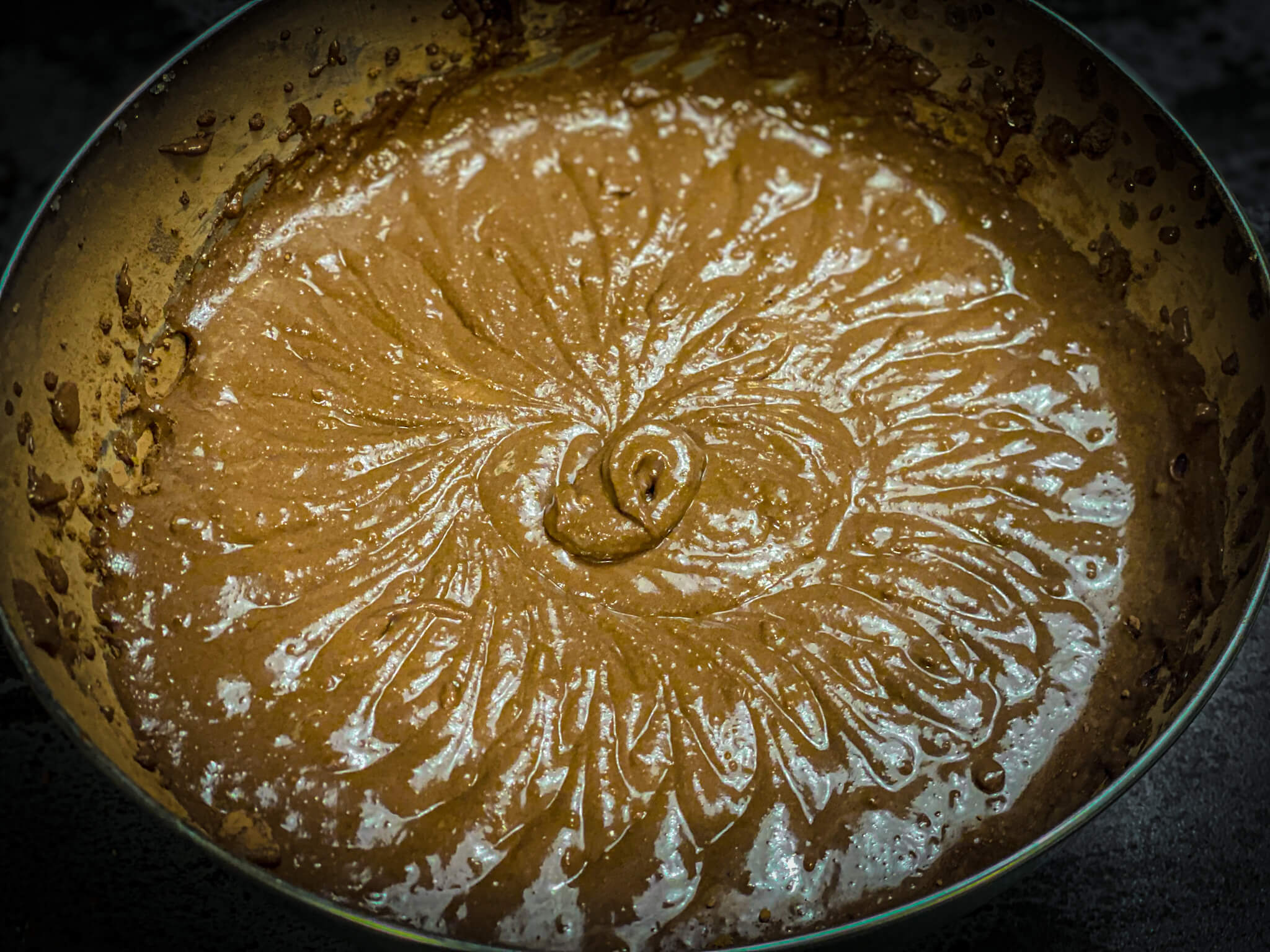 Chocolate Ricotta Cheesecake add cacao and dark chocolate mix 3