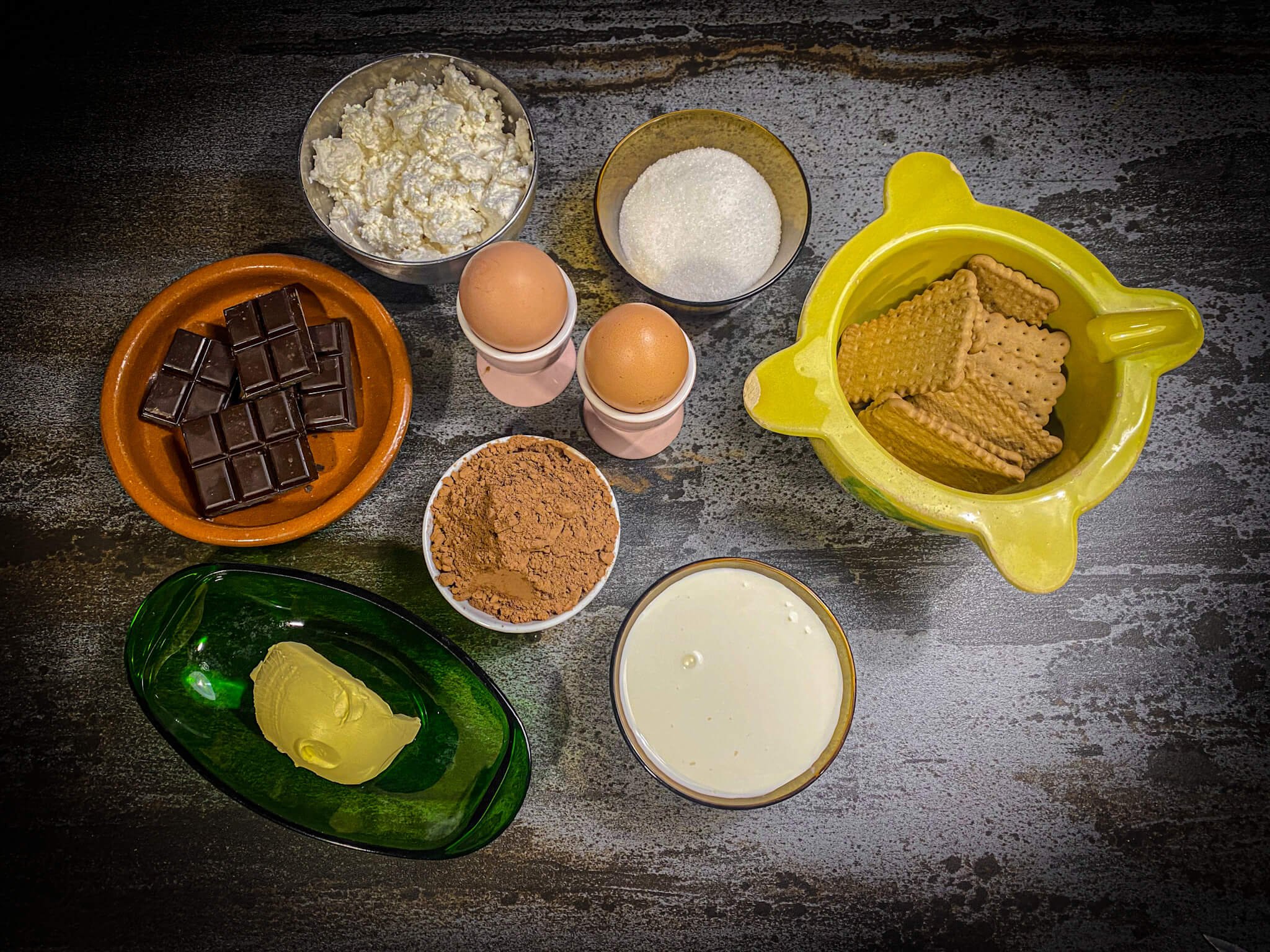 Chocolate Ricotta Cheesecake ingredients