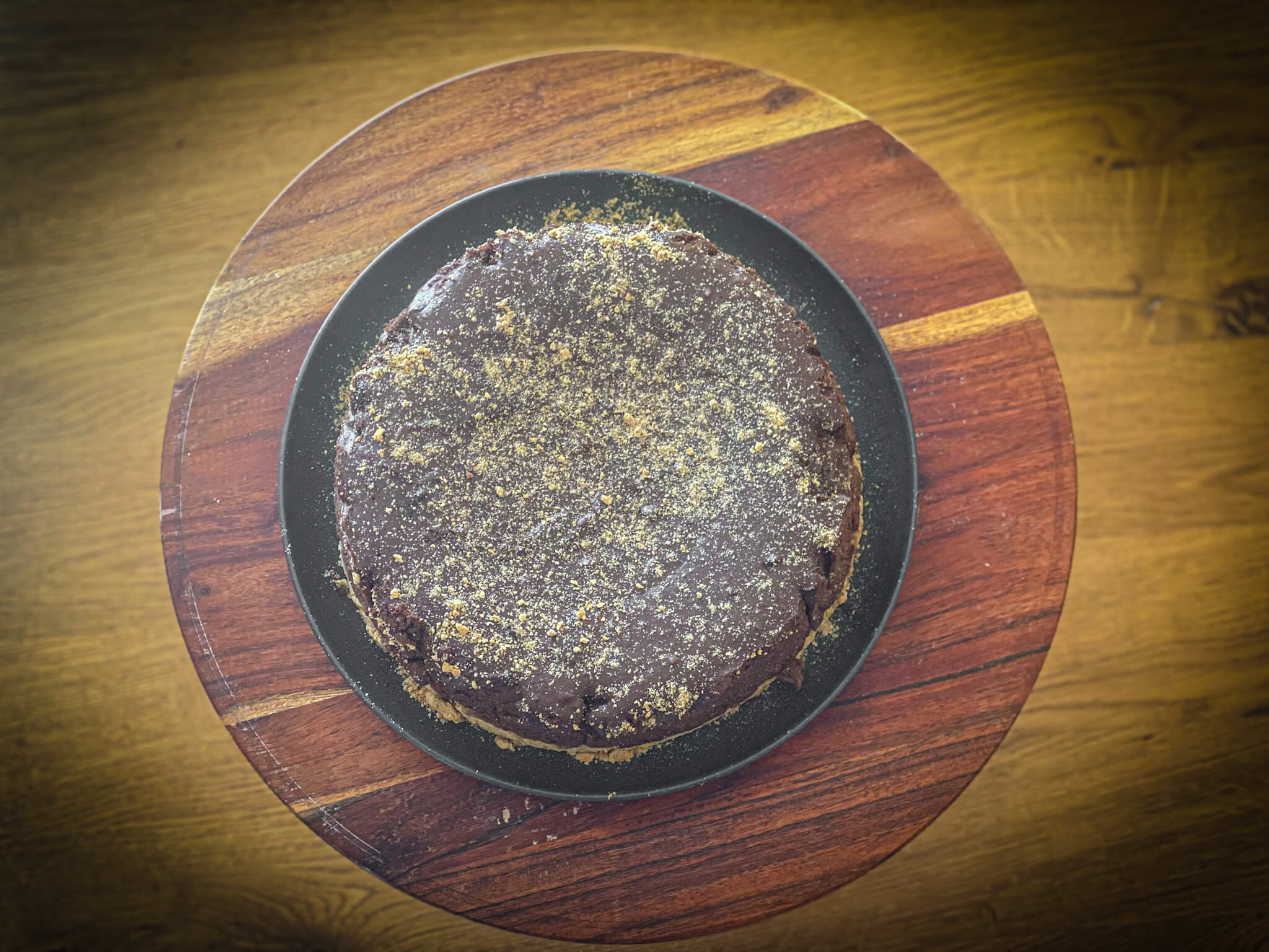 Chocolate Ricotta Cheesecake plated 4