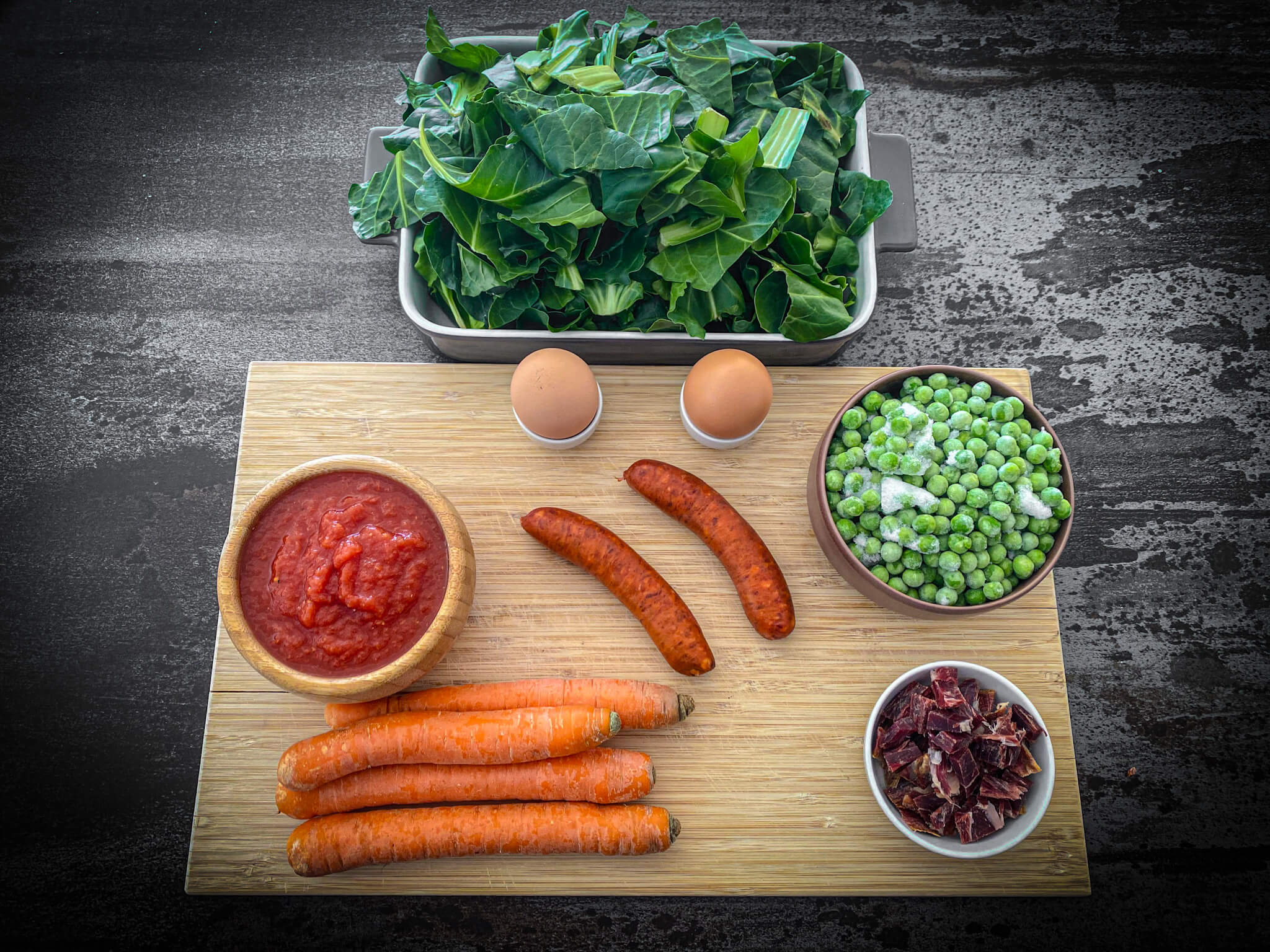 Spanish Chorizo and Vegetables ingredients 1