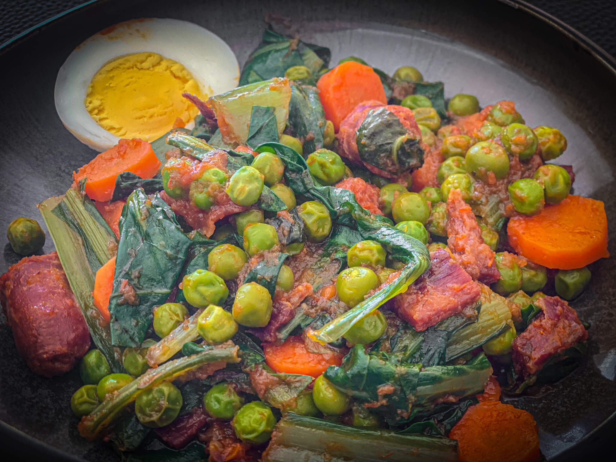 Spanish Chorizo and Vegetables plated 4