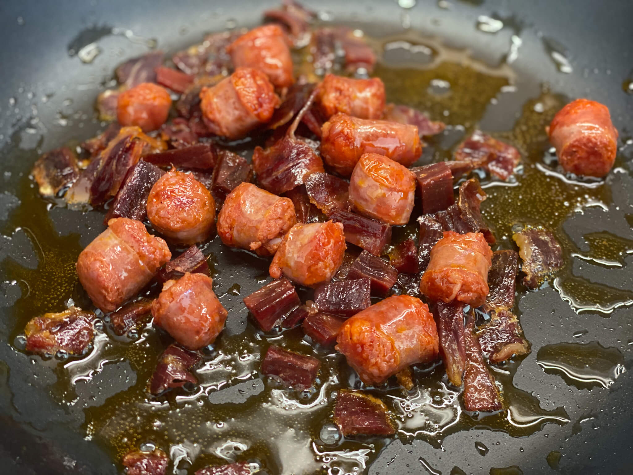 Spanish Chorizo and Vegetablesfried chorizo & ham