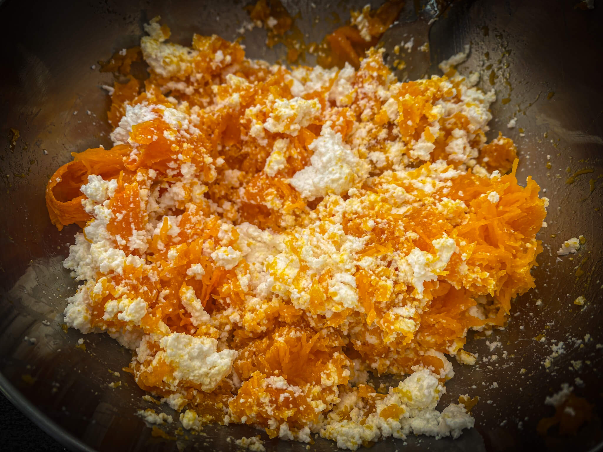 healthy pumpkin lasagna with goat ricotta mix pumpkin and cheese