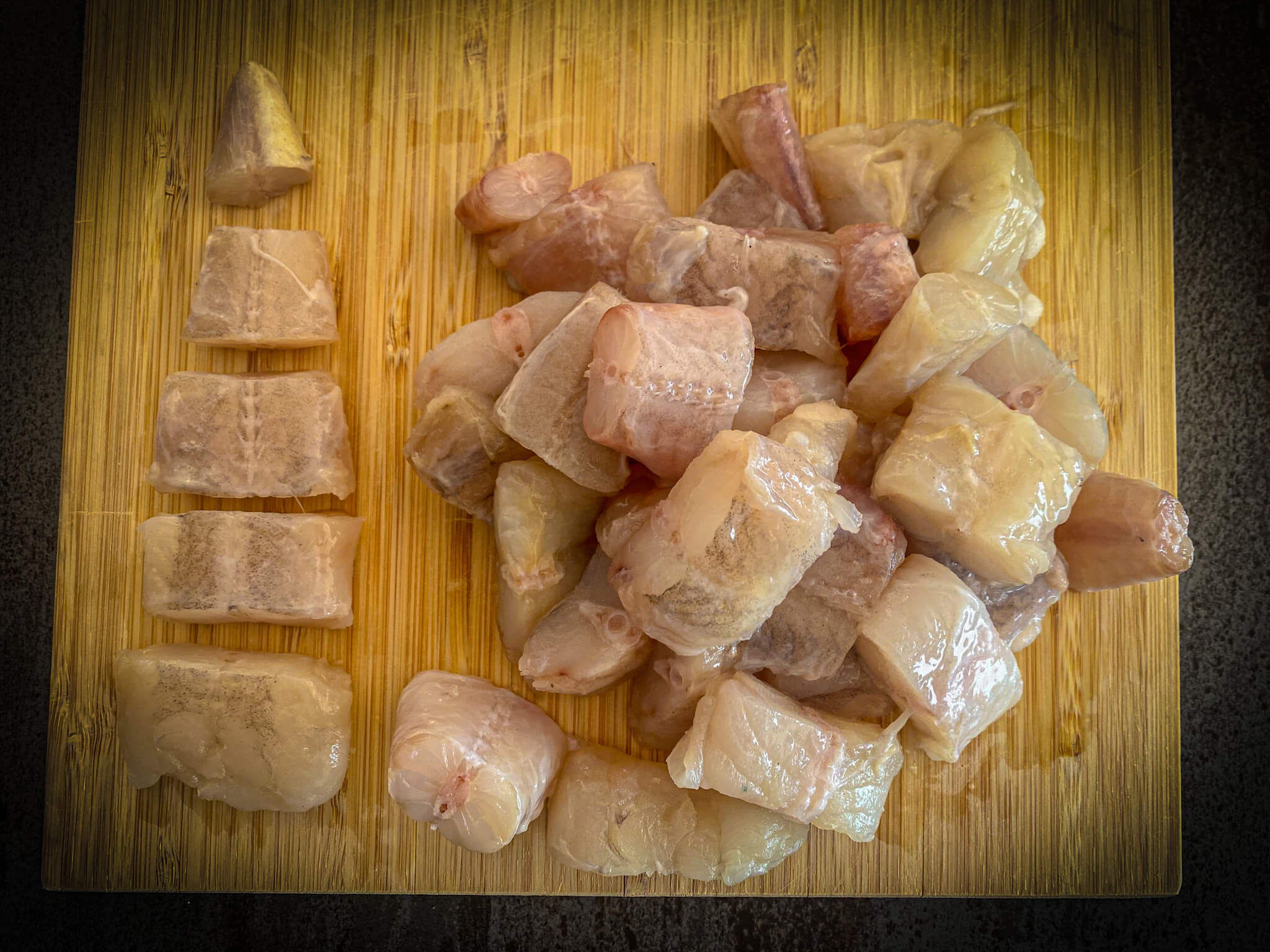 All i Pebre stew Preparing Monkfish
