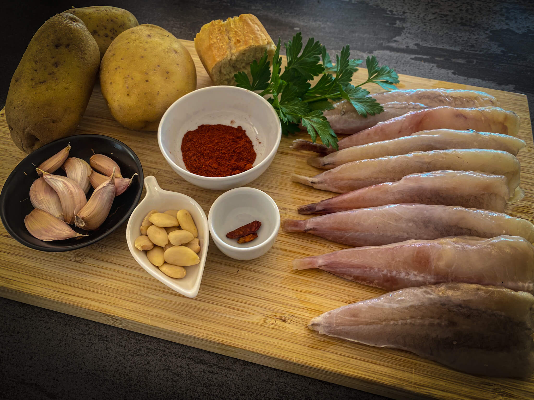 All i Pebre stew ingredients 3