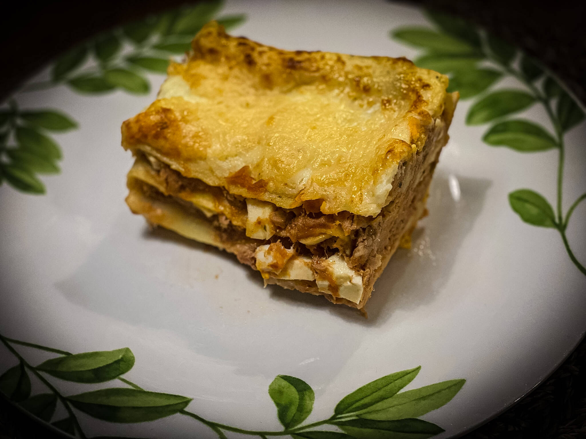 Authentic Spanish Tuna Lasagna plated 2