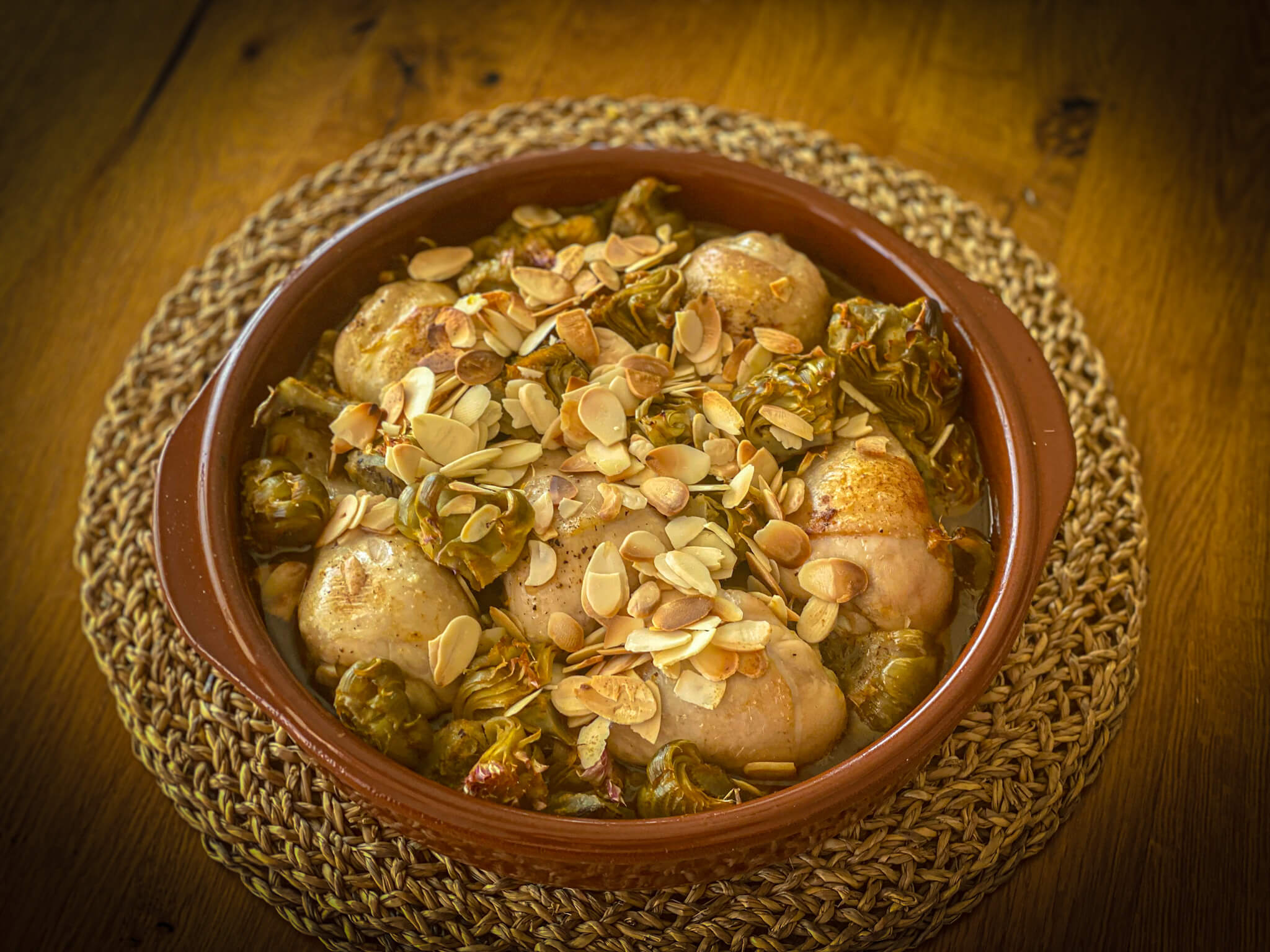 Chicken and Artichokes with Pedro Ximénez Reduction Plate 3