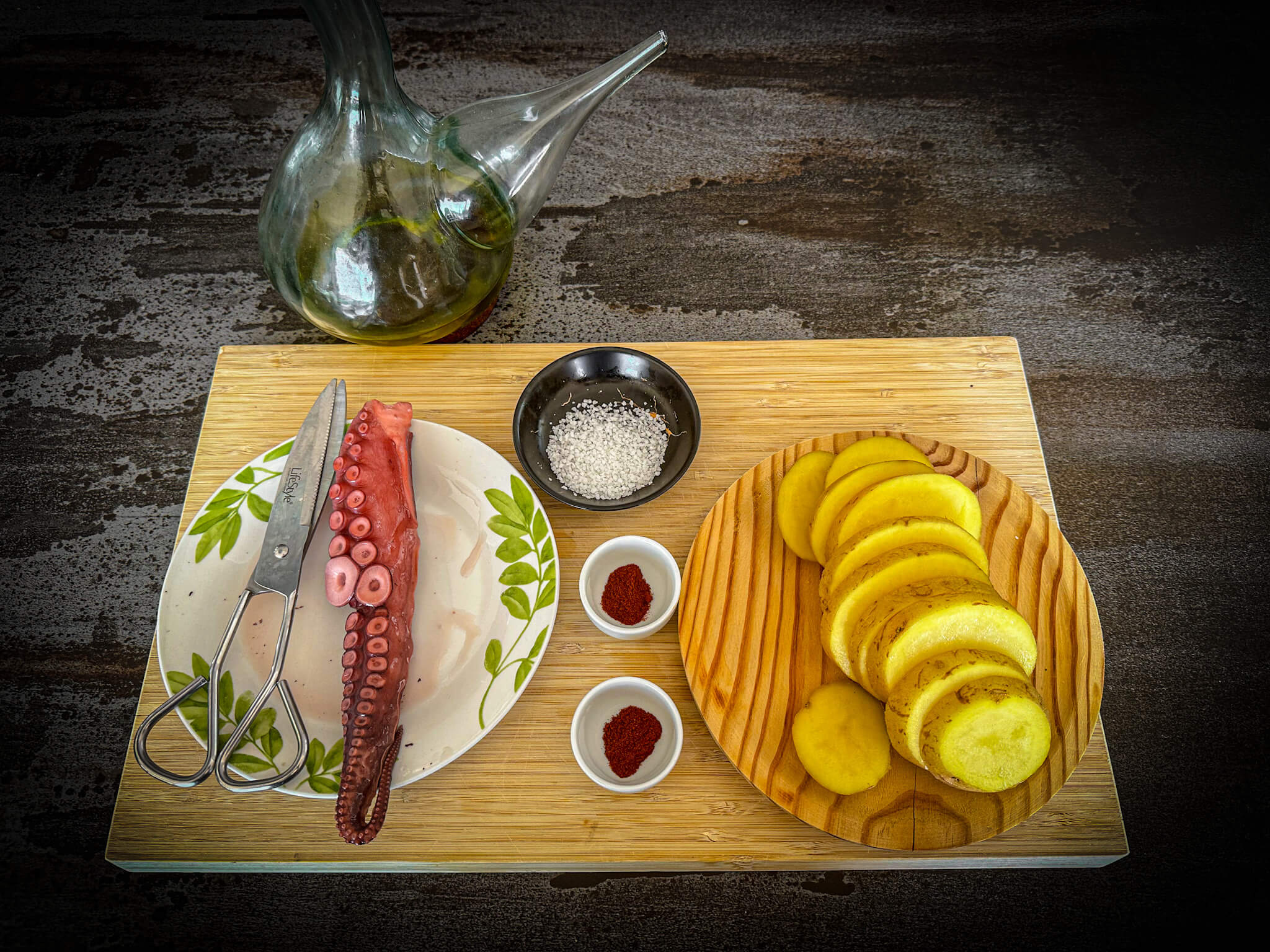 Galician octopus ingredients 1