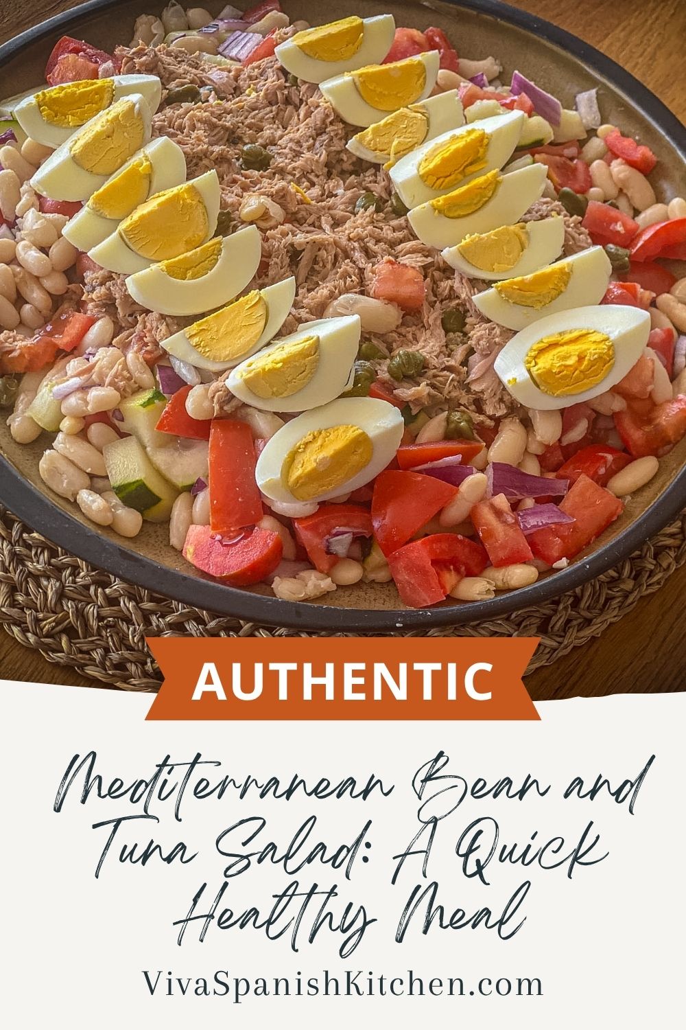 PIN Authentic Mediterranean Bean and Tuna Salad A Quick Healthy Meal