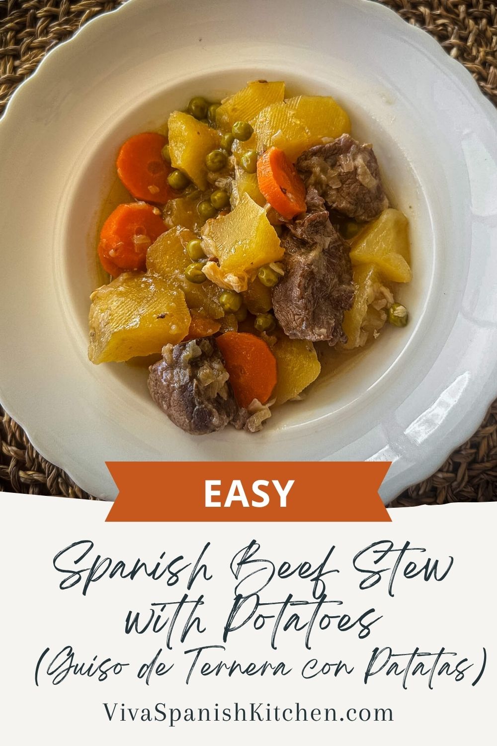 PIN Easy Spanish Beef Stew with Potatoes (Guiso de Ternera con Patatas)