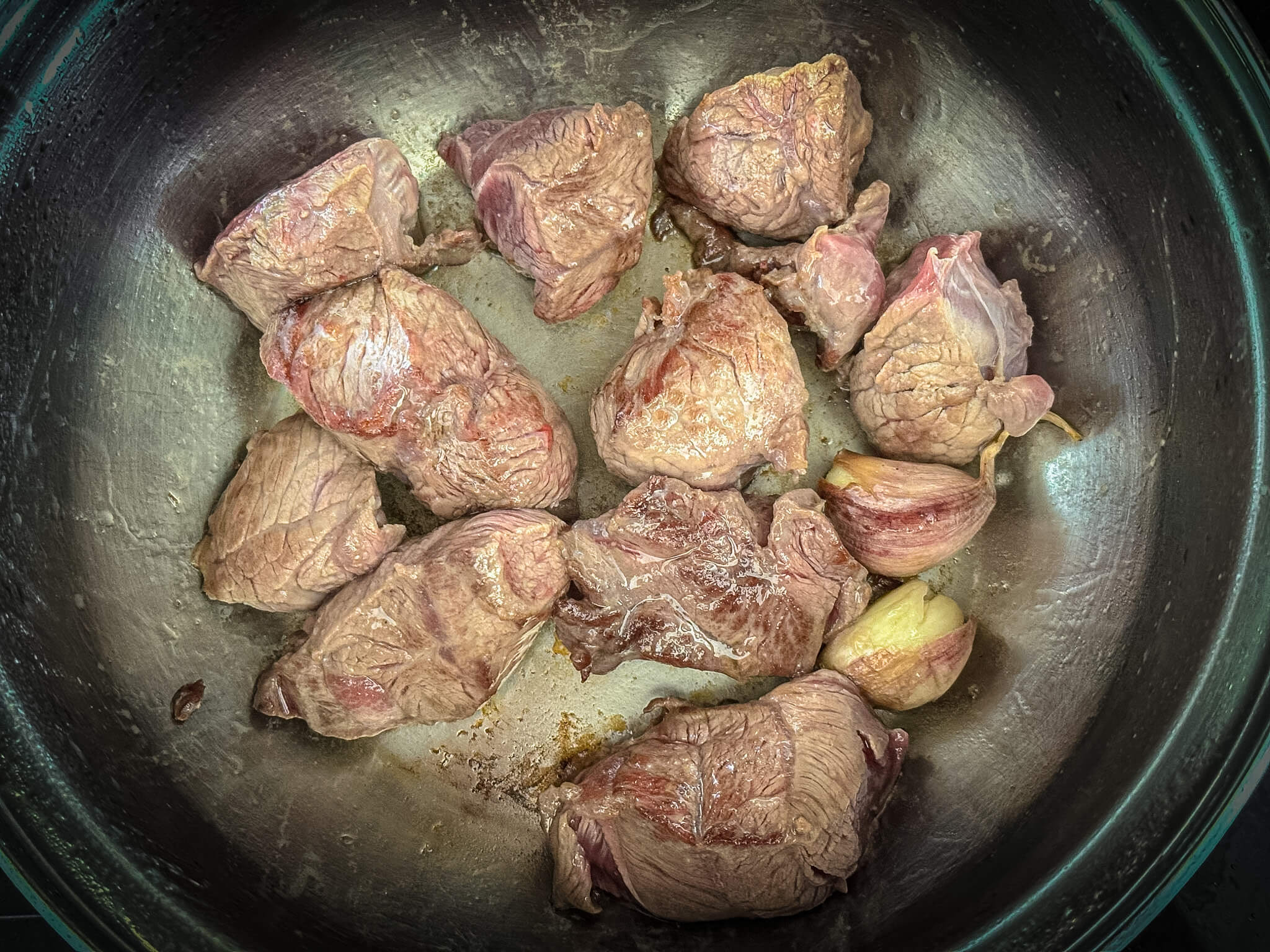 Spanish Beef Stew with Potatoes sear beef 2