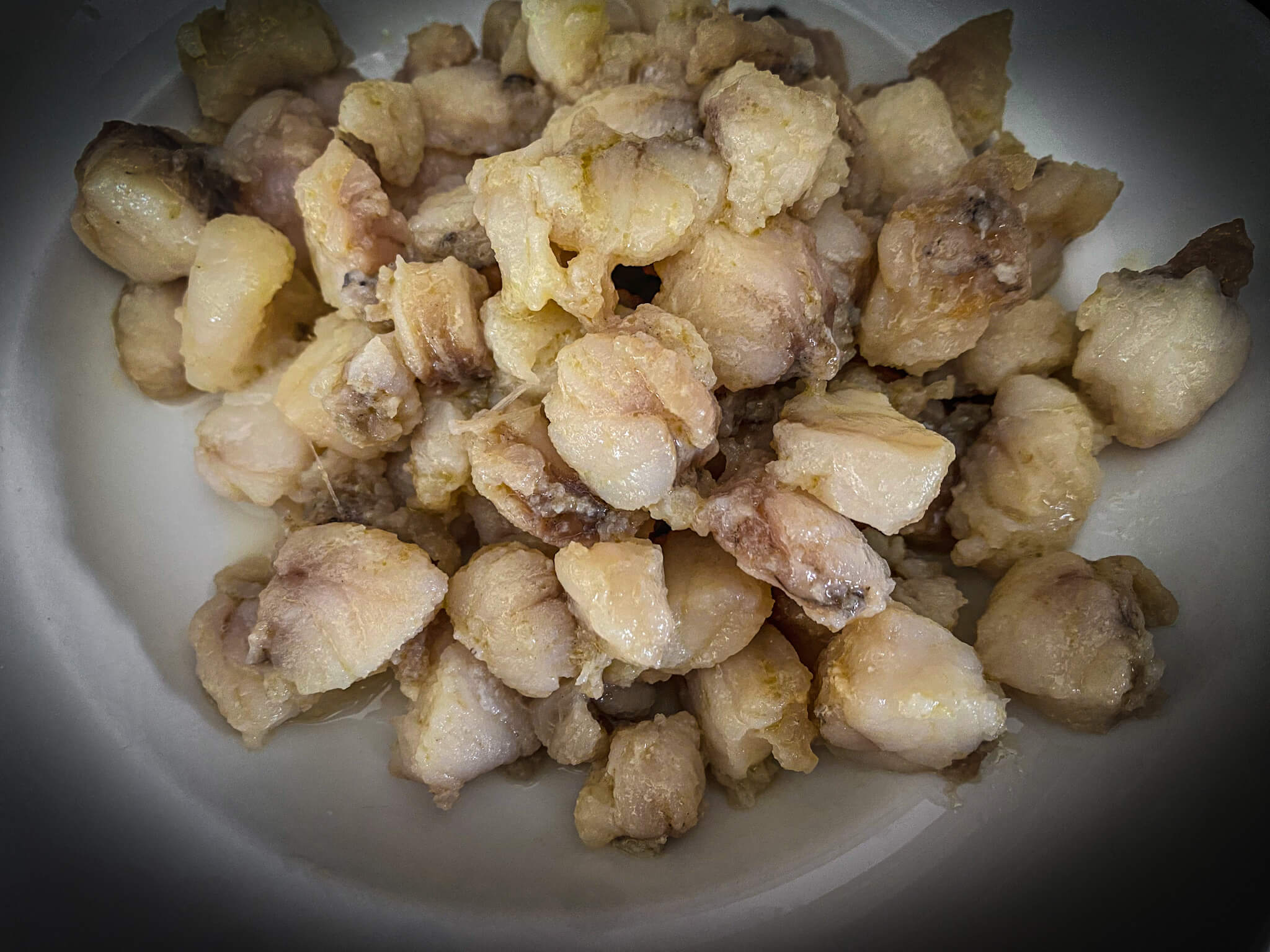 Spanish Pasta Paella sear monkfish