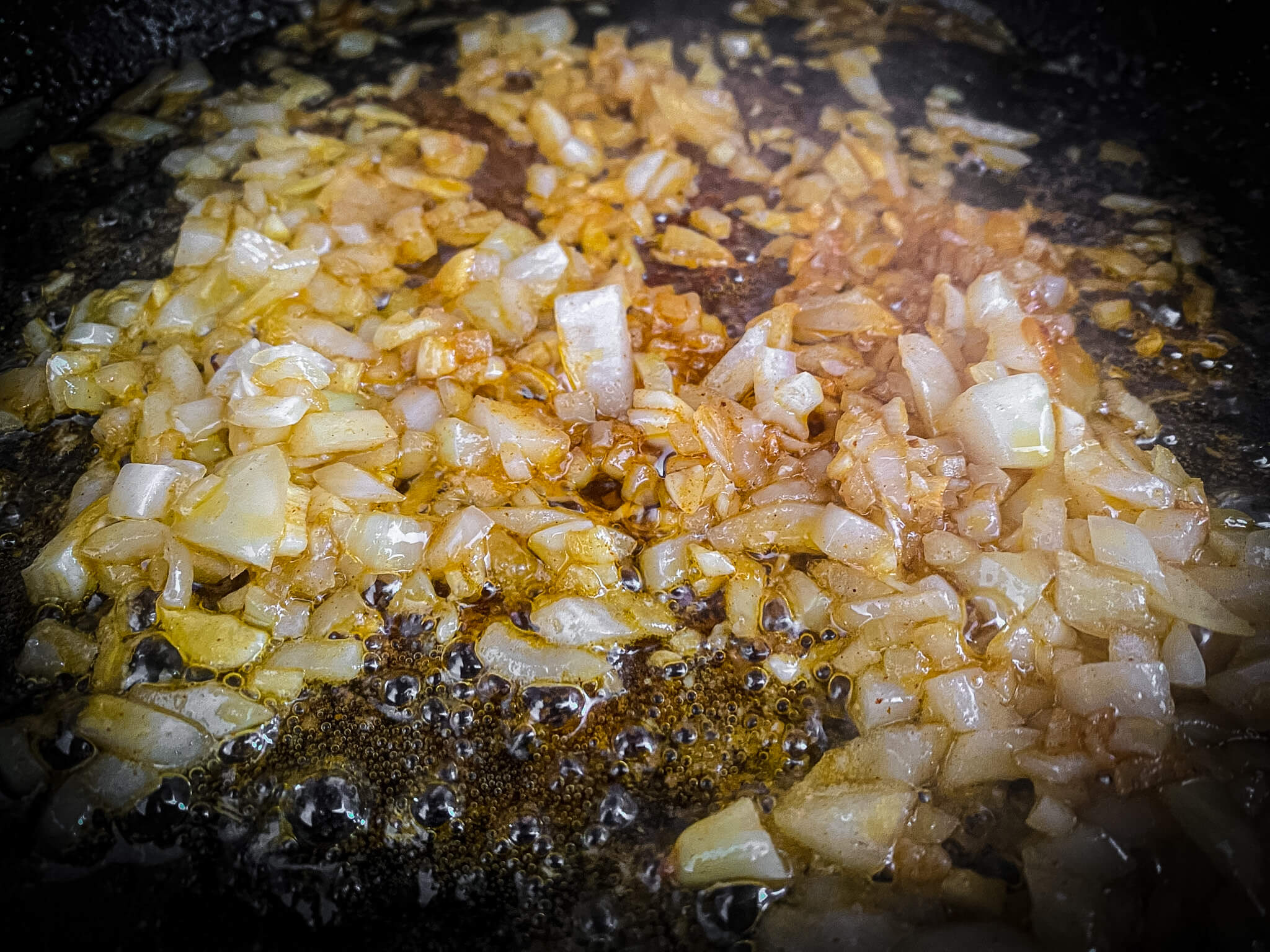 Spanish Pasta Paella sofrito onion & garlic sofrito