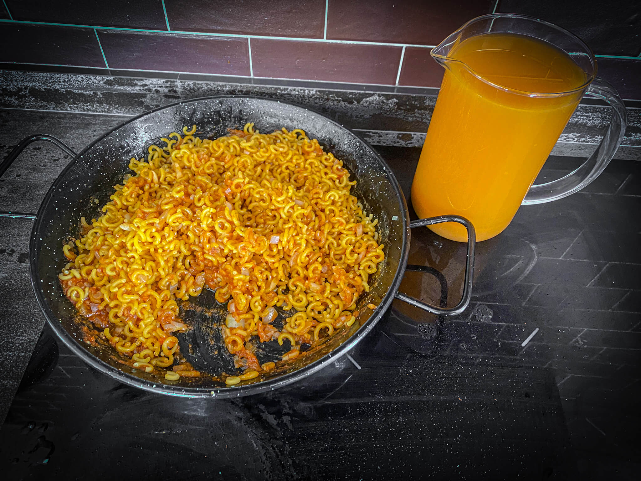 Spanish Pasta Paella toast pasta