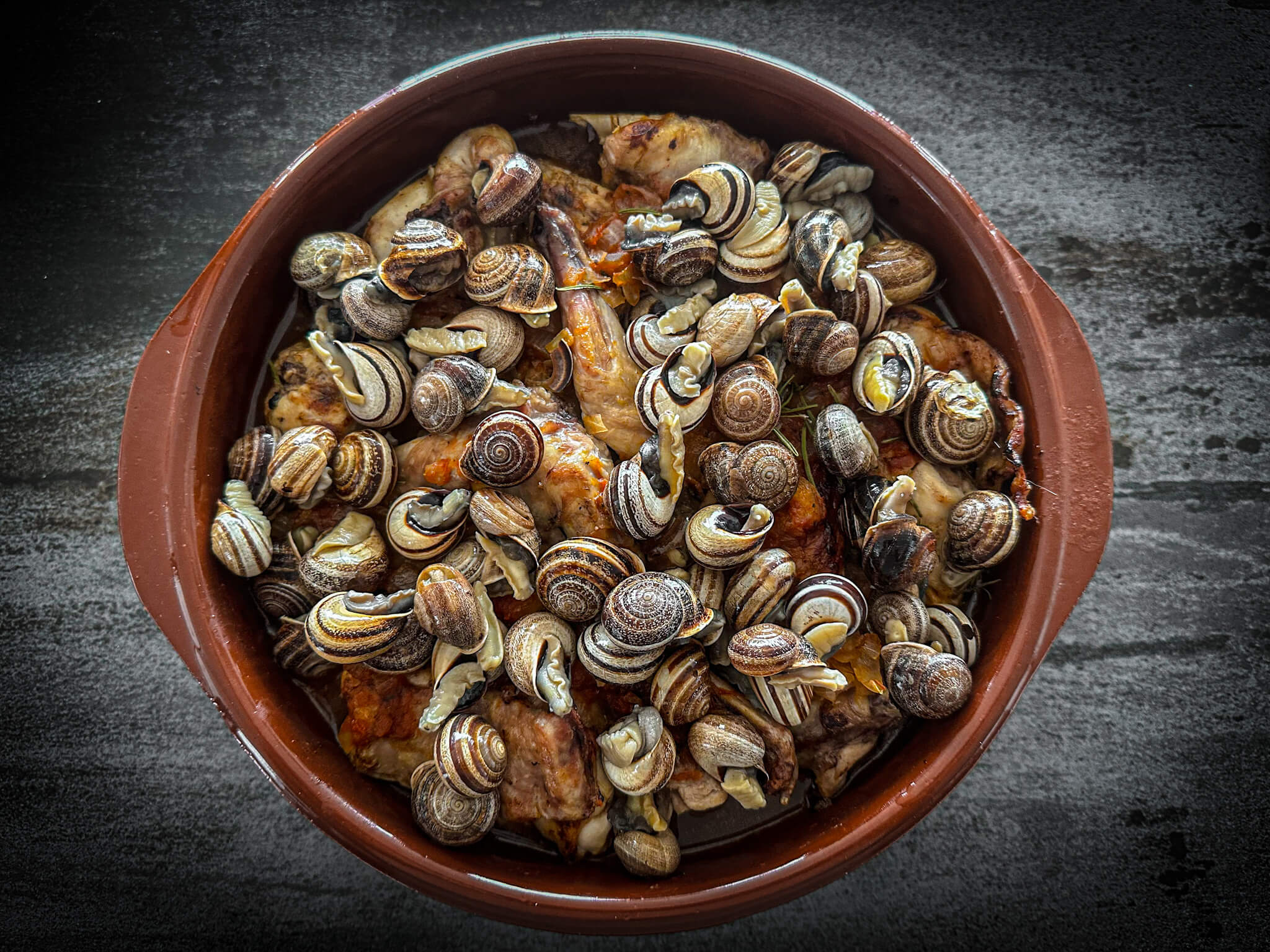 Spanish Rabbit & Snails Stew add snails