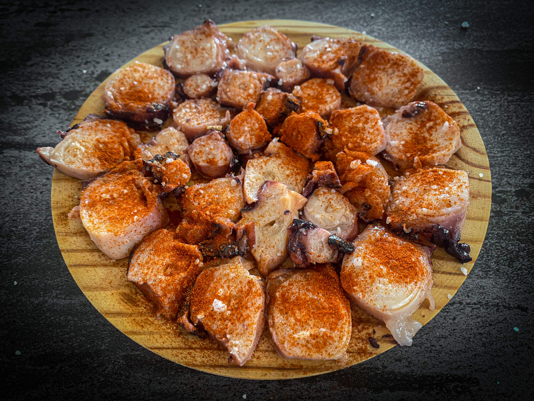 pulpo gallega terminado