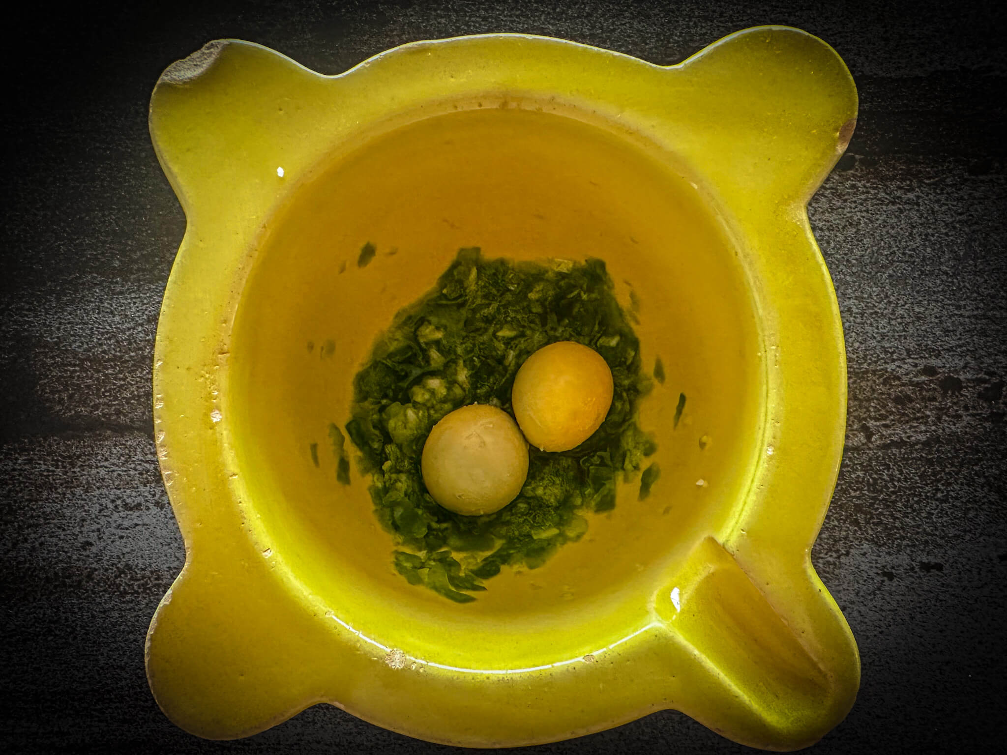 Andalusian Pipirrana majao yolk