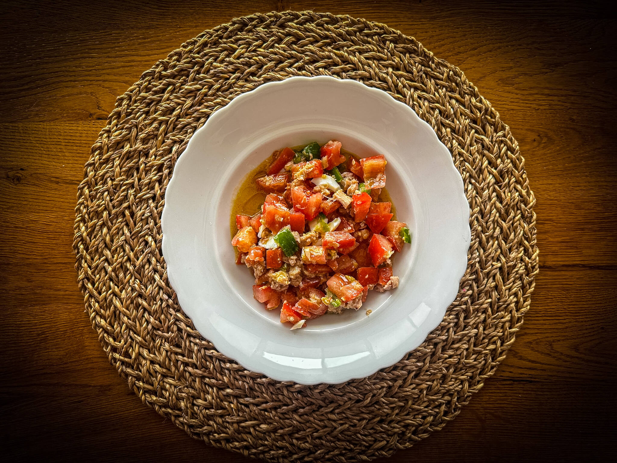 Andalusian Pipirrana plated